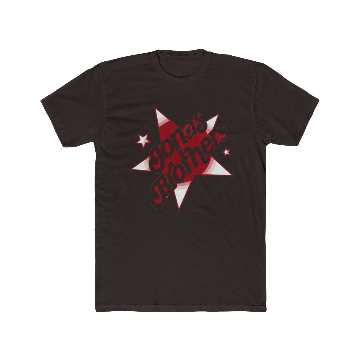 Official Jonas Brothers Merch Pink Stars Tee - Snowshirt - alternate angle 2, merchandise