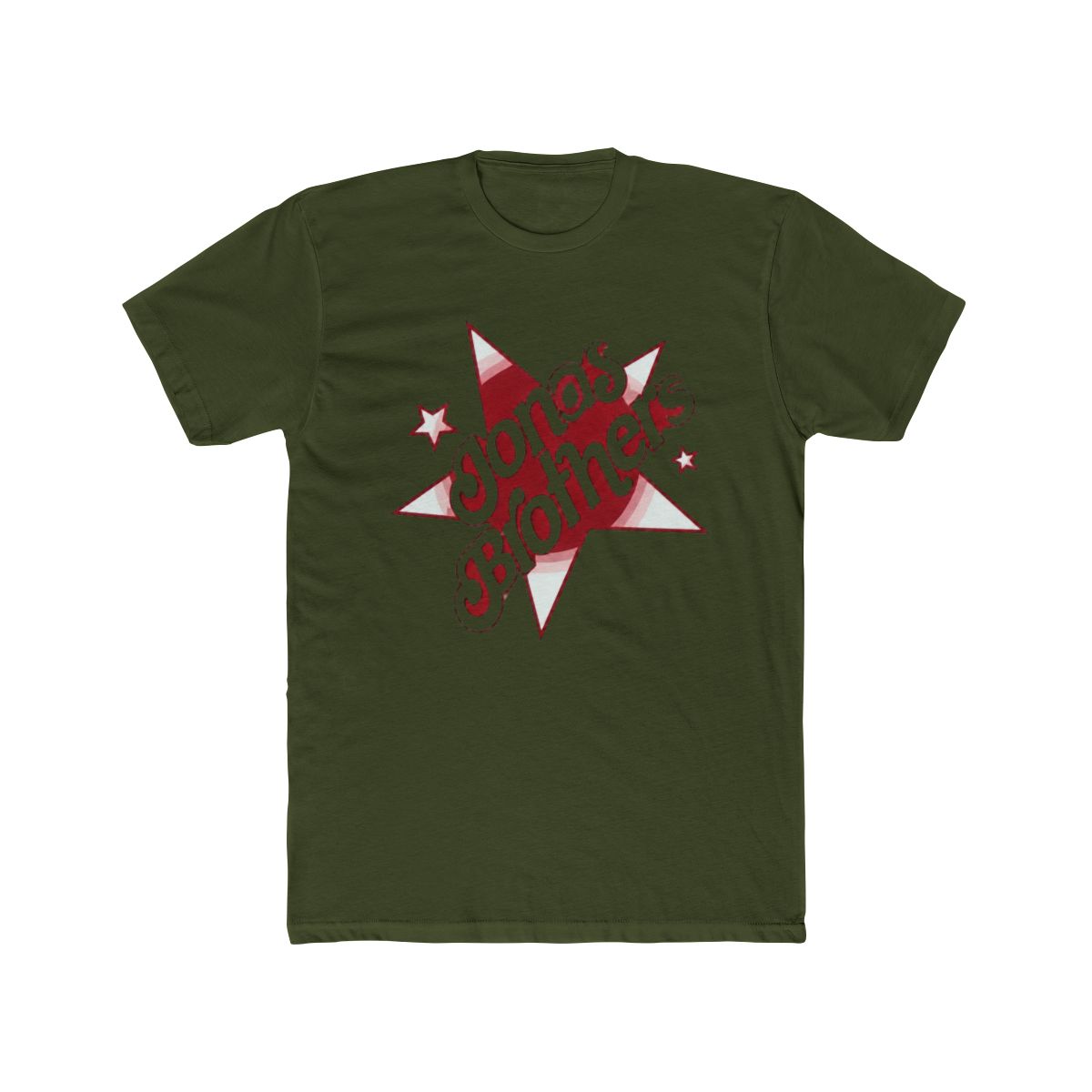 Official Jonas Brothers Merch Pink Stars Tee - Snowshirt - alternate angle 5, merchandise