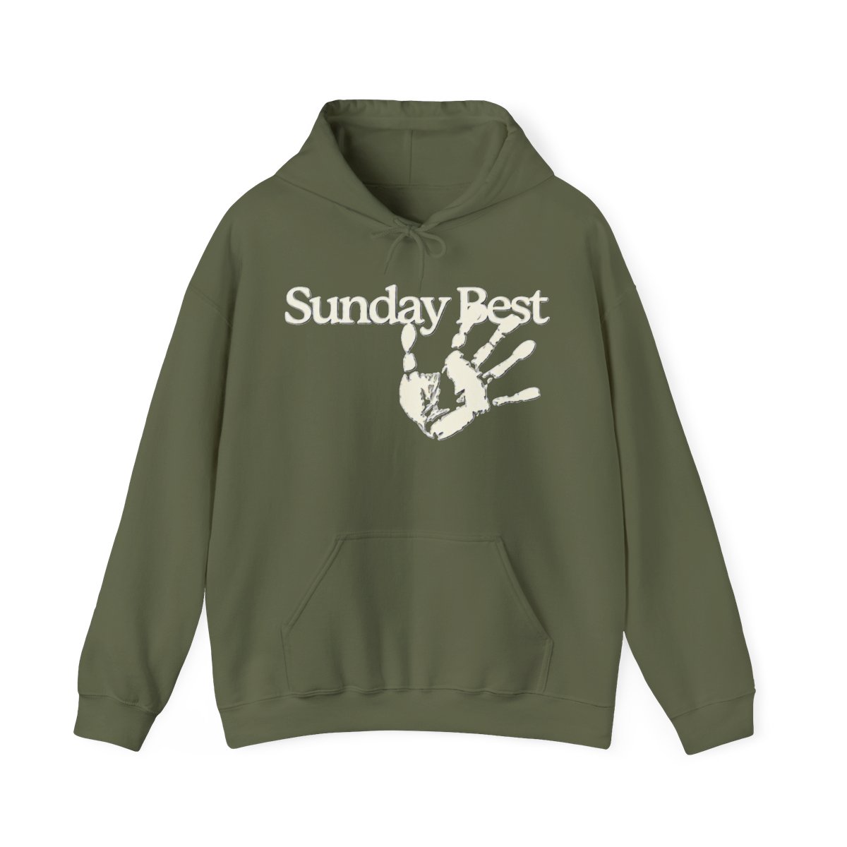 Sunday Best Handprinted Hoodie - Navy - UK/EU | Jonas Brothers - alternate angle 5, merchandise