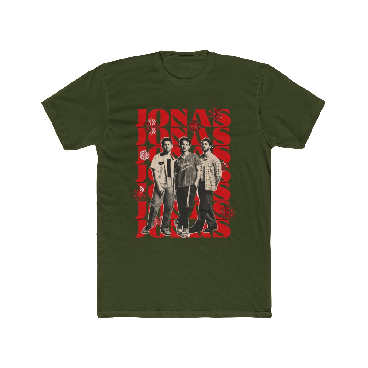 JONAS SNOW TEE - RED | Jonas Brothers - alternate angle 5, merchandise