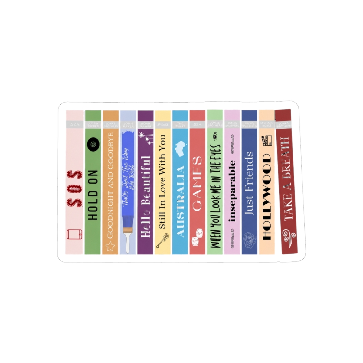 JB Tracklist as Books | Jonas Brothers - Official Creator merchandise