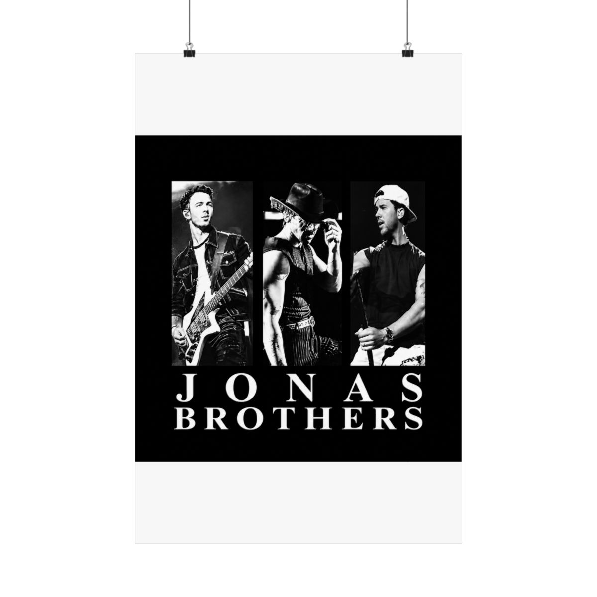Jonas Brothers Black and White Concert Trio - Official Creator merchandise