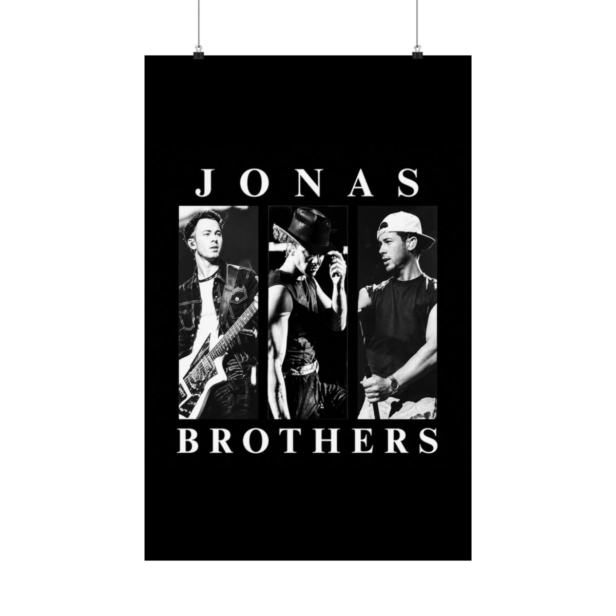 Jonas Brothers Black And White Trio Triptych - alternate angle 1, merchandise