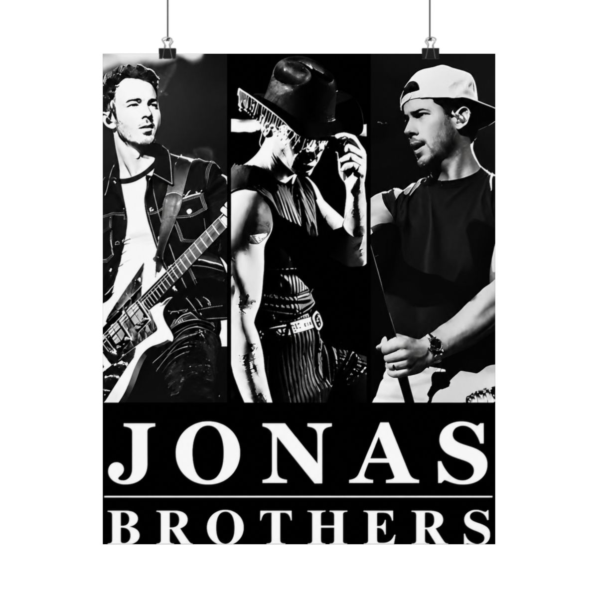 Jonas Brothers Black and White Concert Trio - alternate angle 3, merchandise