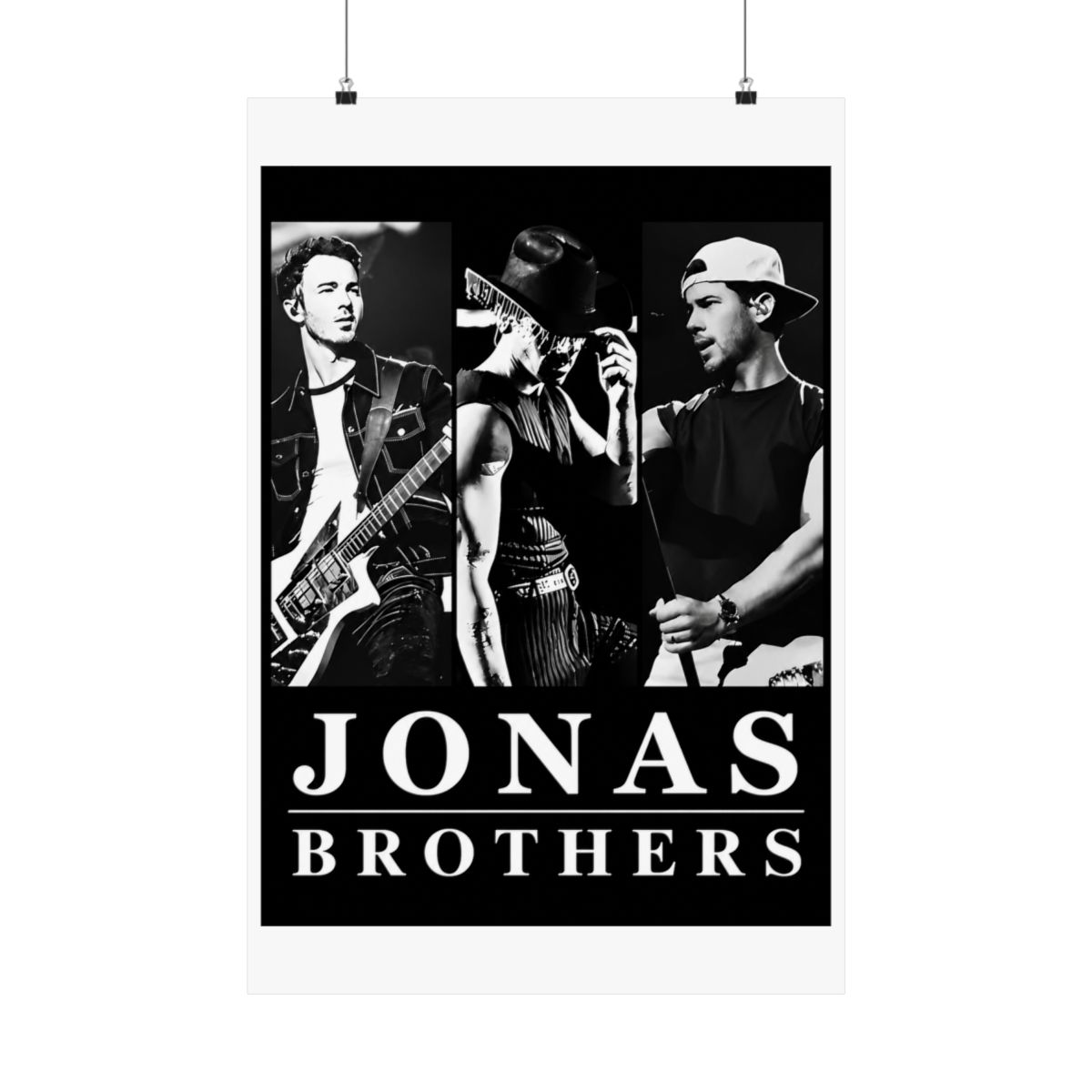 Jonas Brothers Black and White Concert Trio