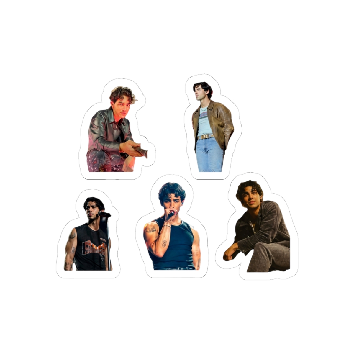 Joe Jonas Multi Photo Sticker/Magnet Pack | Jonas Brothers - Official stickers merchandise