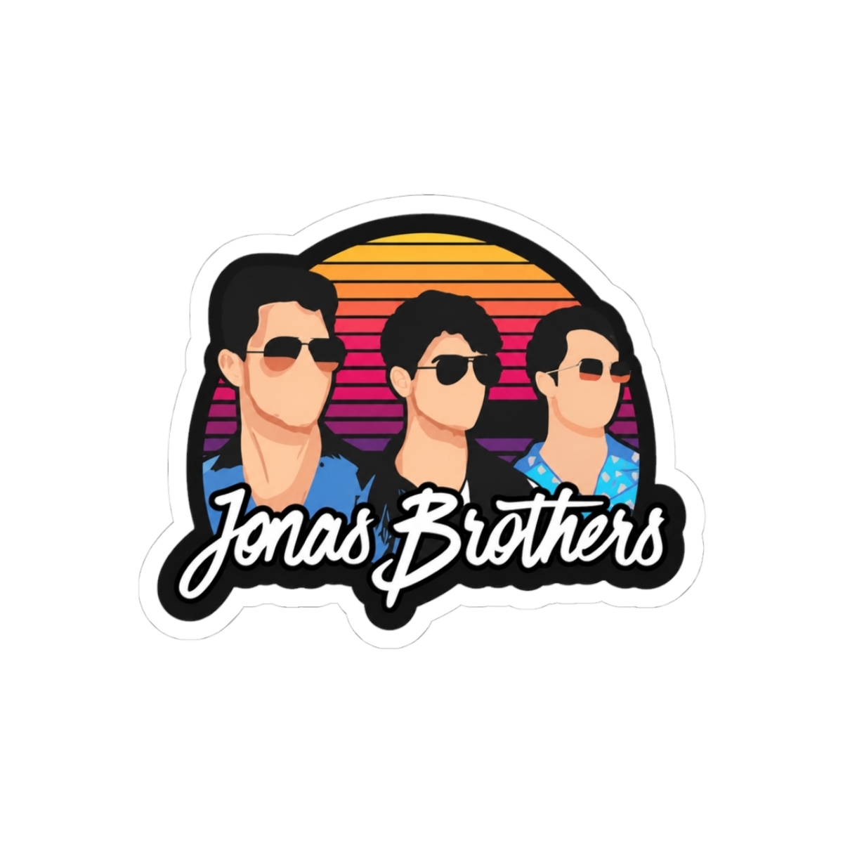 The Jonas Brothers Vintage Logo Sticker