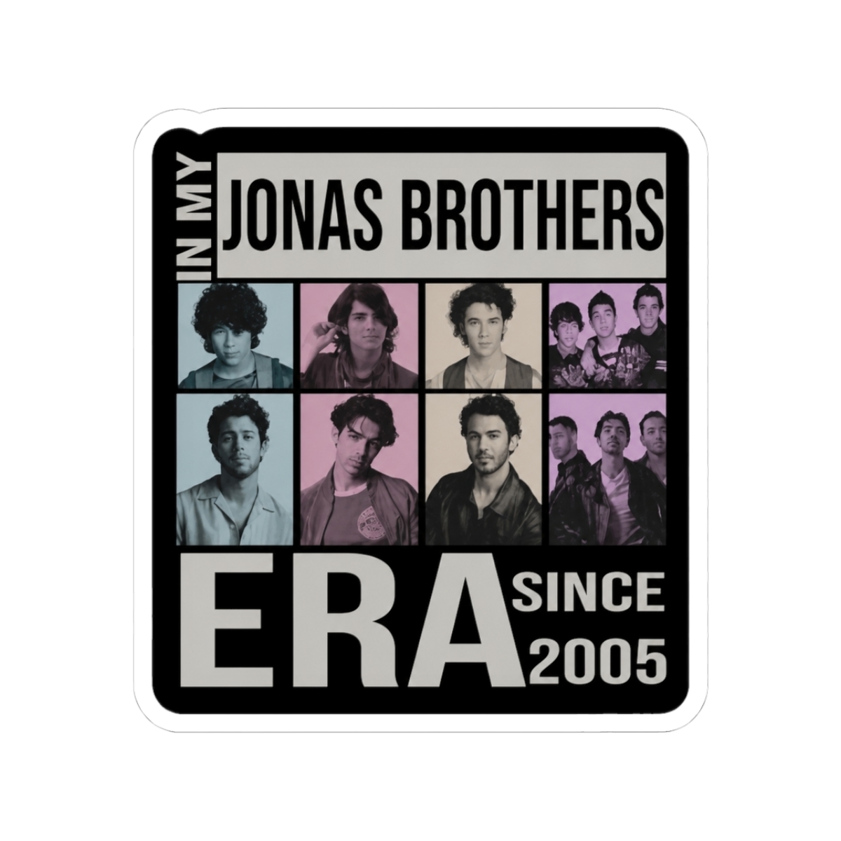 Vintage Jonas Brothers Tour 90's In My Era Sticker - Official stickers merchandise