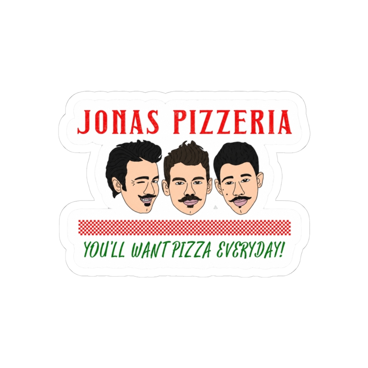 Jonas Pizzeria Sticker | Jonas Brothers - Official stickers merchandise