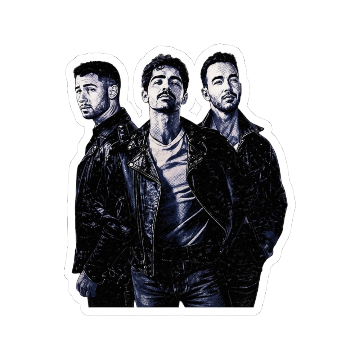 Jonas Brothers Tour 2025 Vintage 90s Pop Art Design Sticker - Official stickers merchandise