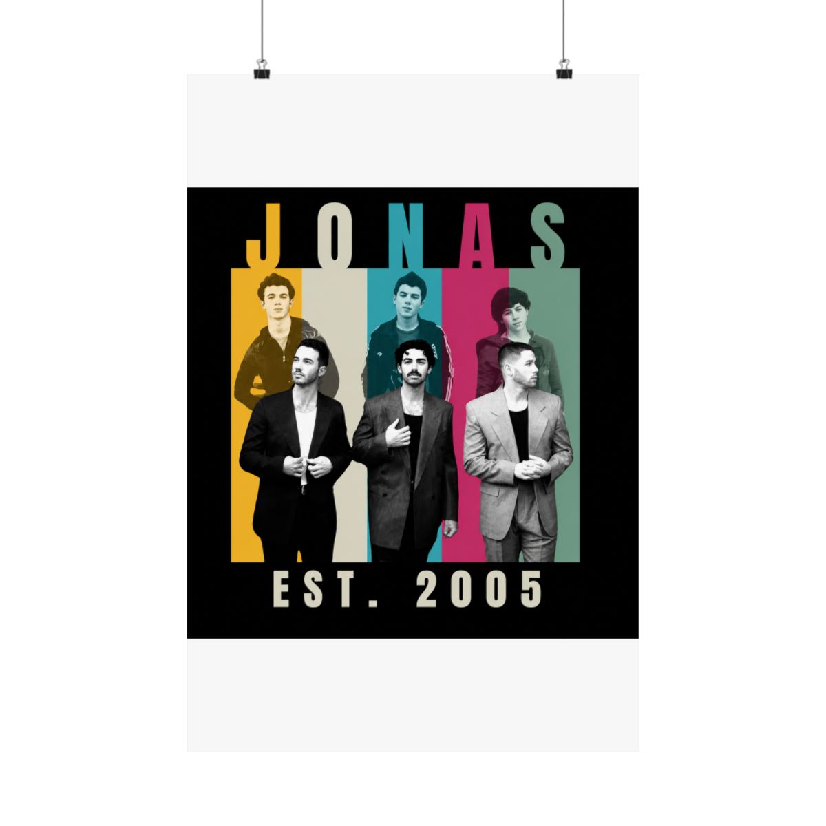 Jonas Brothers EST. 2005 20th Anniversary Tour Posters and Art - Official posters merchandise
