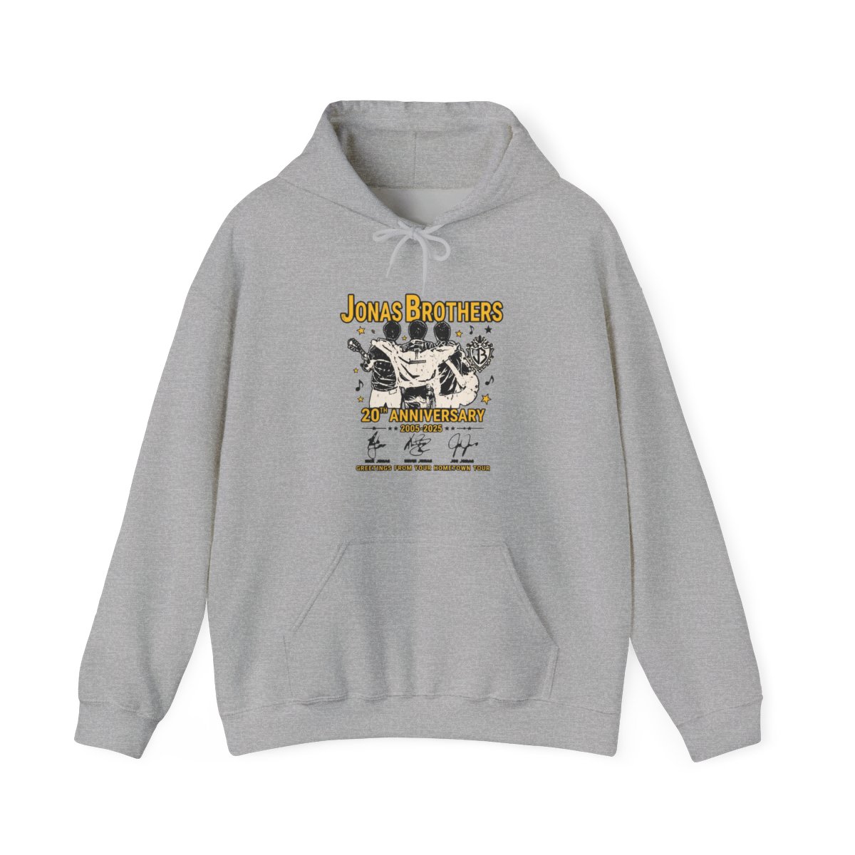 20th Anniversary Of Jonas Brothers Greetings from Your Hometown Tour Hoodie - Official hoodies merchandise