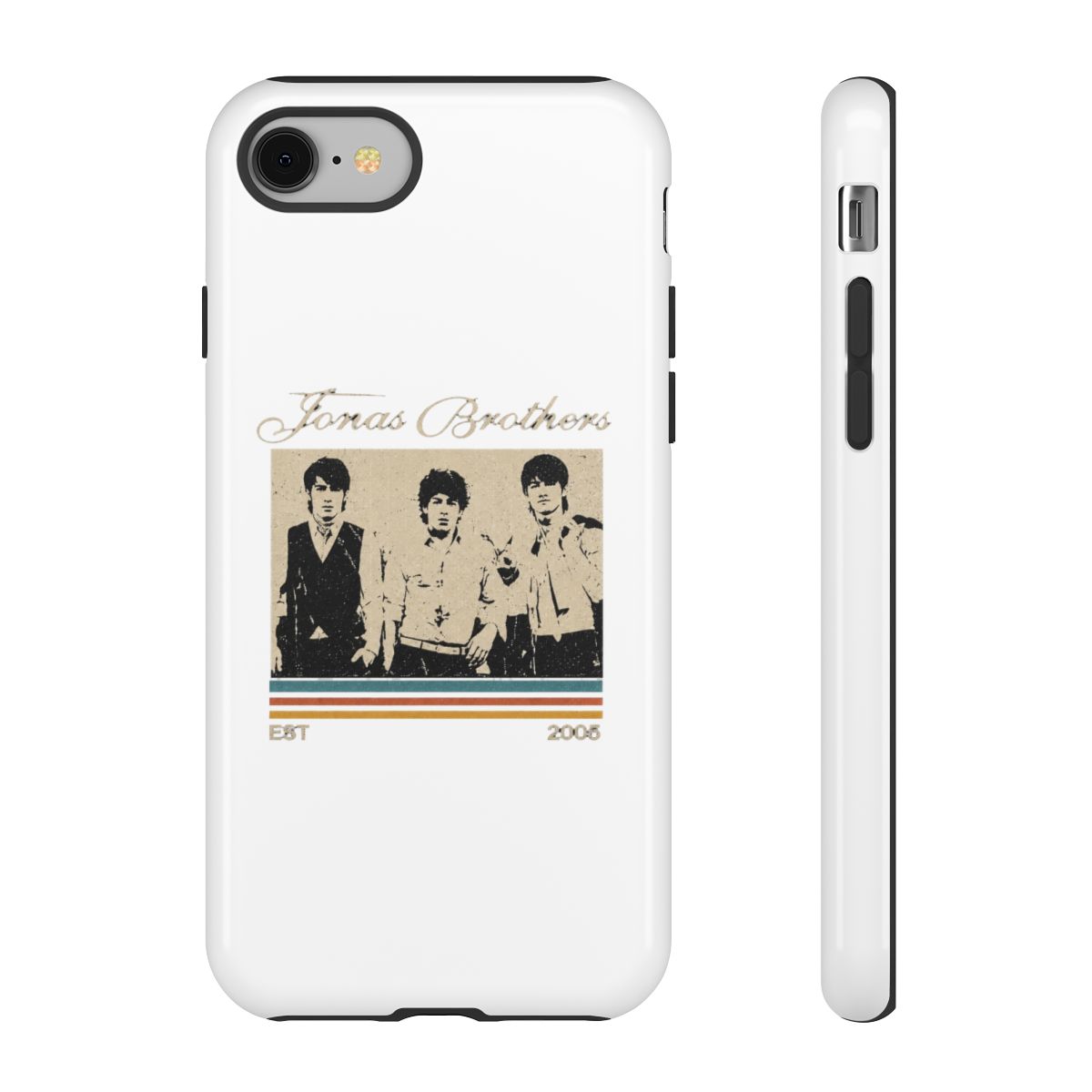Jonas Brothers Retro Striped Phone Case - Official phone-cases merchandise