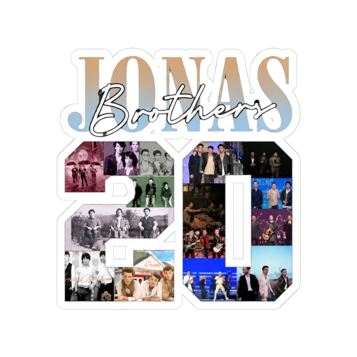 Jonas Brother 20th Annivesary Tour 2025 Sticker | Jonas Brothers - Official stickers merchandise