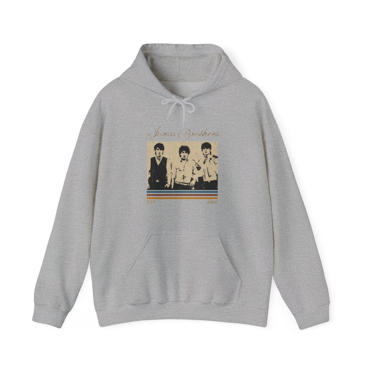 Jonas Brothers Retro Striped Hoodie - Official hoodies merchandise