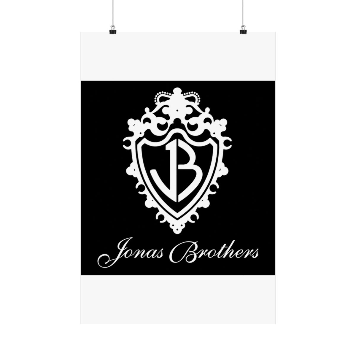 The Jonas Brothers White Logo Posters and Art - Official posters merchandise