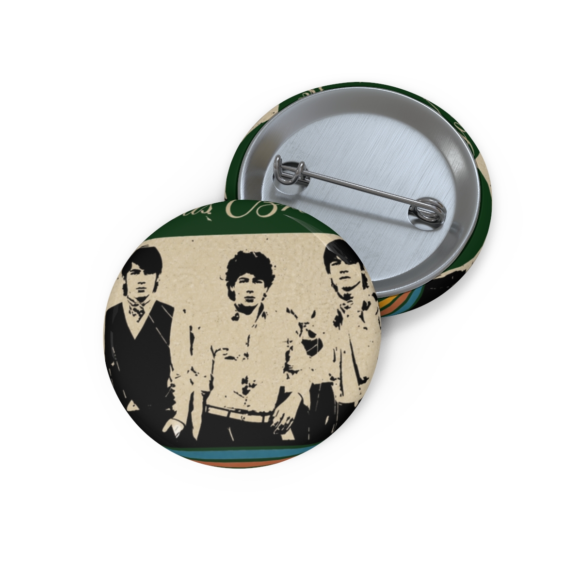 Jonas Brothers Retro Striped Pin - Official Creator merchandise