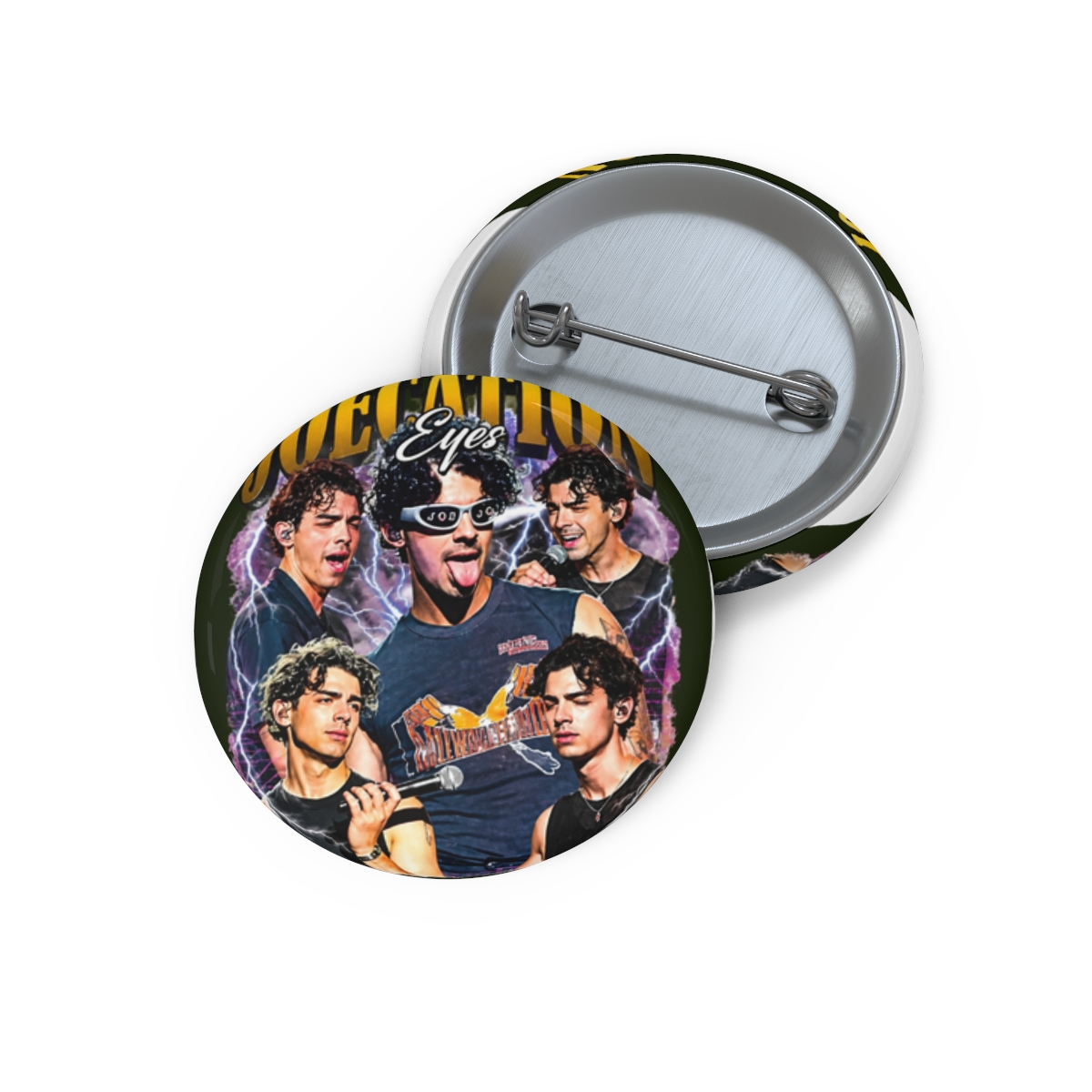 Jonas Brothers Joecation Eyes Retro 90's Pin - Official Creator merchandise
